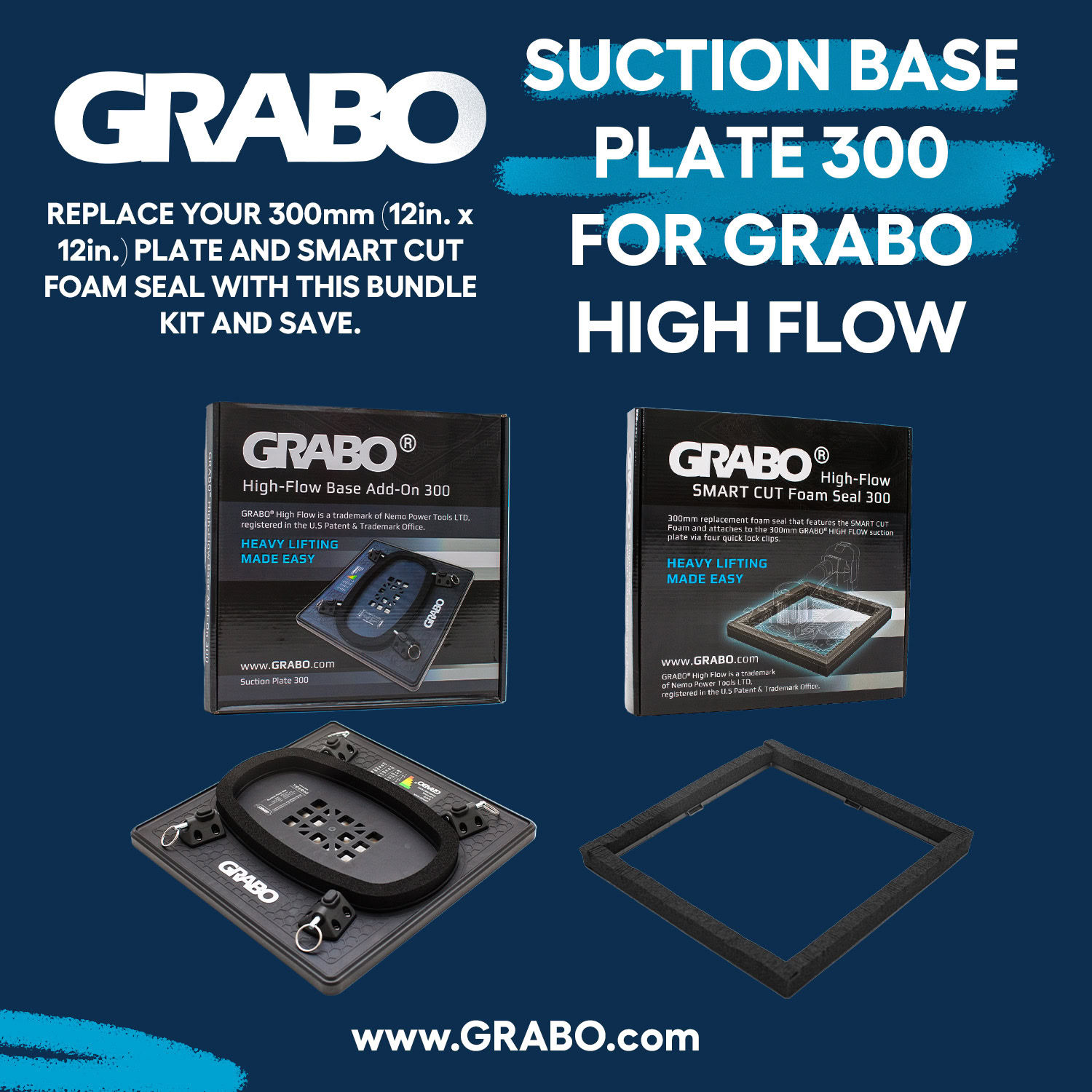 SUCTION PLATE 300 + SMART CUT FOAM SEAL 300 FOR GRABO HIGHFLOW - Imagen 3