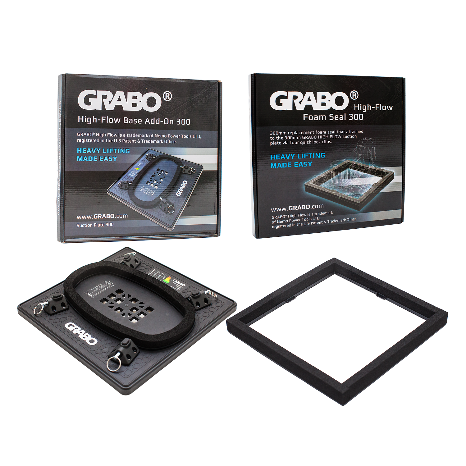 SUCTION PLATE 300 + FOAM SEAL 300 FOR GRABO HIGHFLOW - imagine 2