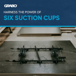 GRABO Panel Pro Modular Rail Vacuum Lifting System, 6 Cups up to 441 lb