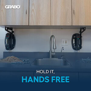 GRABO VersaMount Hands Free Wall Shelf Mount for Vacuum Gripsters